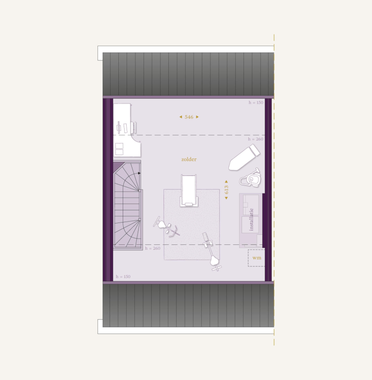 Verdieping 2 - Type B - Twee-onder-een-kapwoning