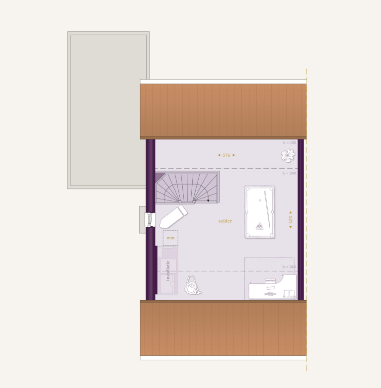 Verdieping 2 - Type J - Twee-onder-een-kapwoning