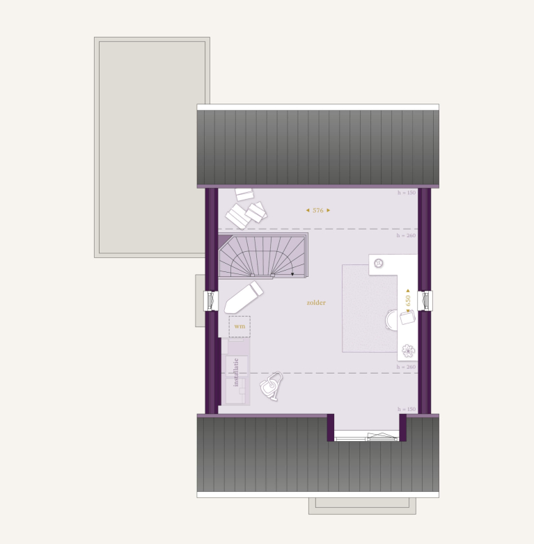 Verdieping 2 - Type J - Vrijstaande woning